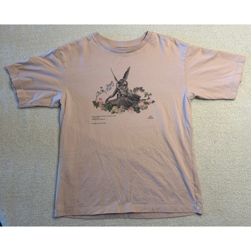 Uniqlo UT Musee du Louvre Antonio Canova Psyche Cupid Graphic T-Shirt Mauve L